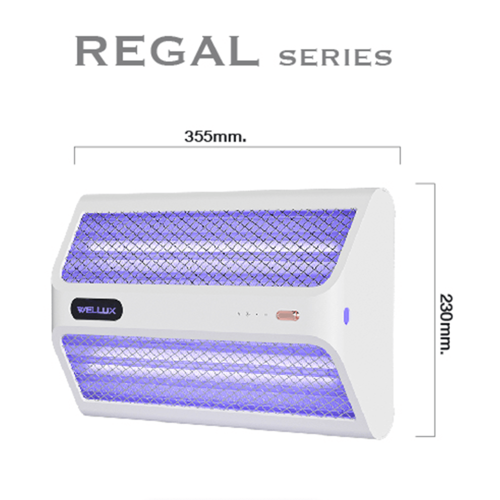 เครื่องดักยุงไฟฟ้า WELLUX รุ่น REGA906 10W พร้อมไฟล่อยุงแสงสีม่วง